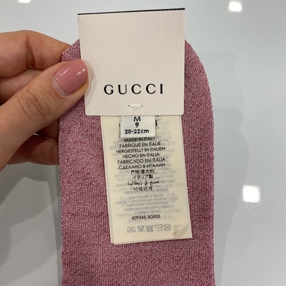 Gucci Interlocking GG Logo Chain Socks - Picture 8 of 11